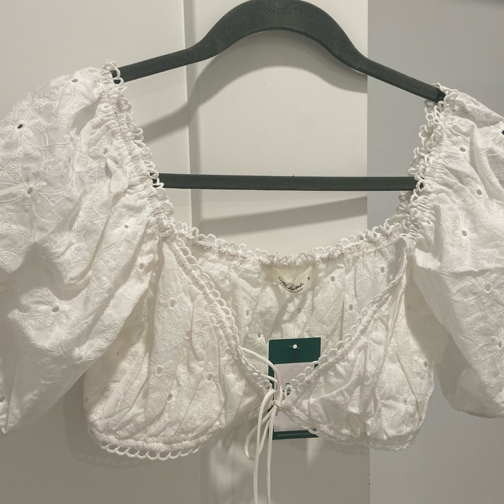 NEW white crop top